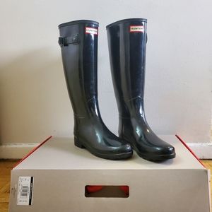 Hunter Tall Glossy boots women's size 7